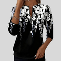 Crimson | Felpa Floreale con Zip