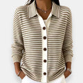 Nola™ Cardigan a Bottoni a Righe