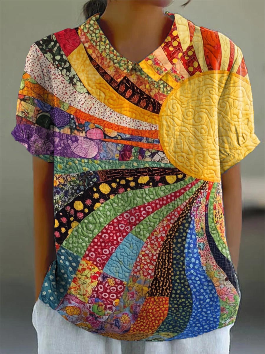 Maine | Camicia Patchwork Sunburst